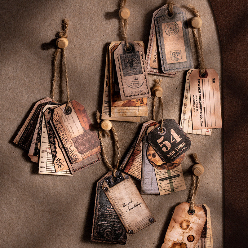 Stickers tag vintage-15 pzas