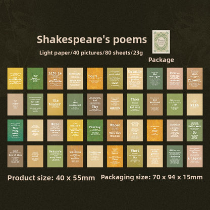Mini librito decopapel poetry-80 hojas