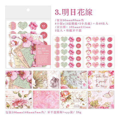 Pack de 40 mini sobres + 40 stickers