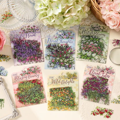 Stickers flores poetry in bloom-12 pzas