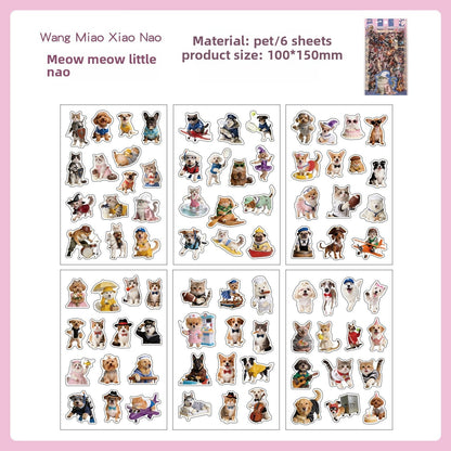 Stickers furry sweet-6 pzas