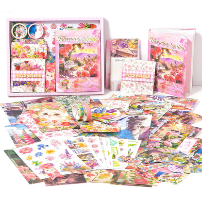 Set de papeleria Blooming Spring-128 pzas
