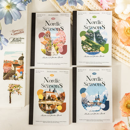 Libro de stickers Nordic seasons-18 hojas