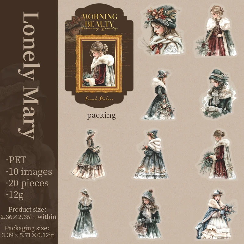 Stickers morning beauty-20 pzas