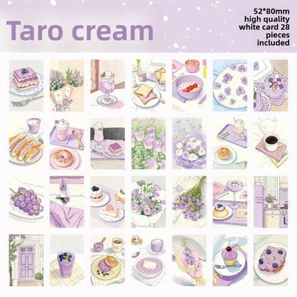 Set de postales cream market-28 pzas