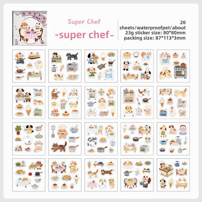 Block stickers cat-20 hojas