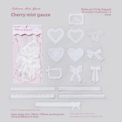 Stickers lace story-30 pzas