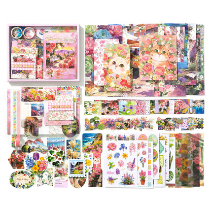 Set de papeleria Blooming Spring-128 pzas