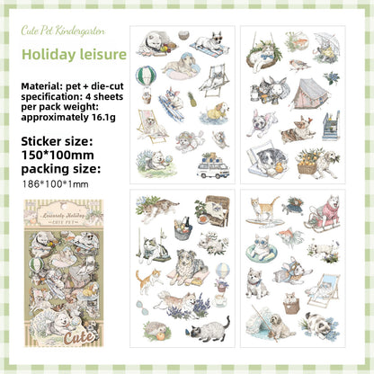 Stickers cute pet-4 planchas