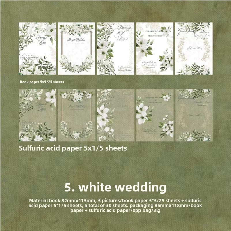 Block decopaper roses-30 pzas