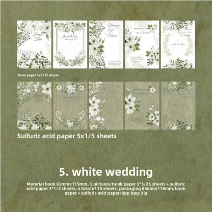 Block decopaper roses-30 pzas