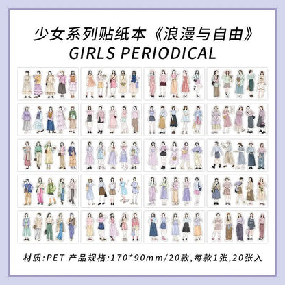 Libro de stickers girls-20 hojas