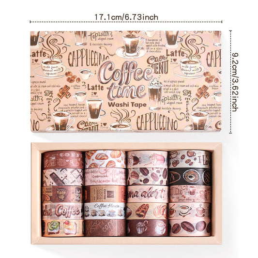 Set de washitape coffee-20 pzas