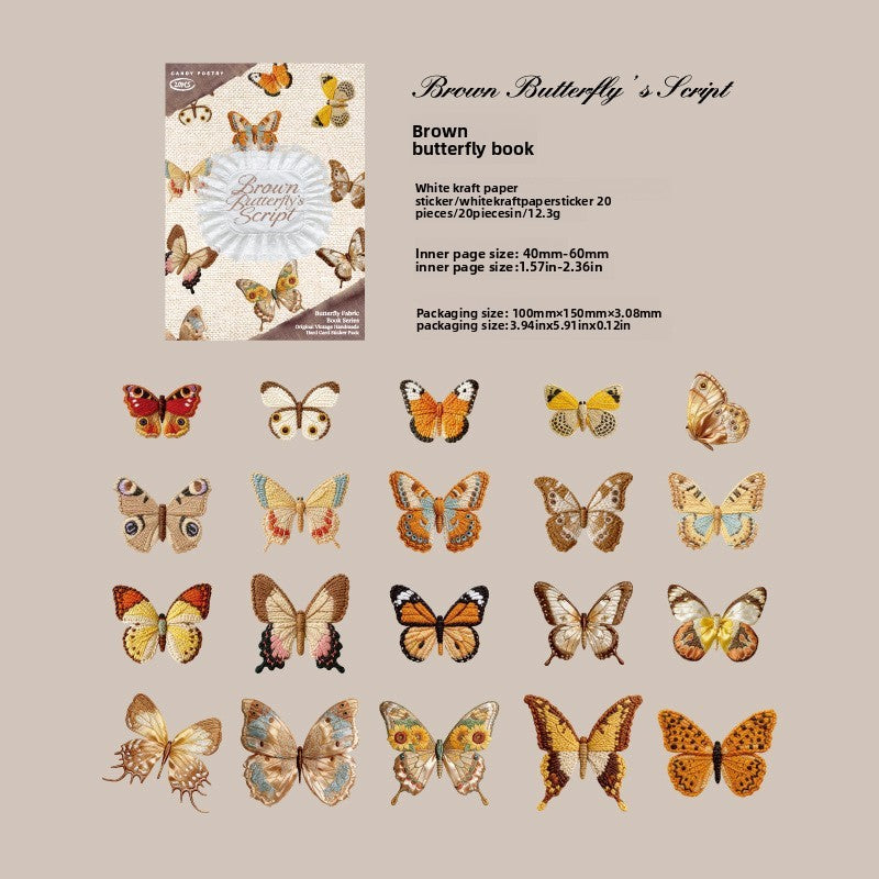 Stickers butterfly-20 pzas