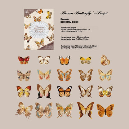 Stickers butterfly-20 pzas
