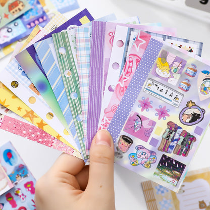 Libro de stickers estilo japones inspiration vitality-30 hojas