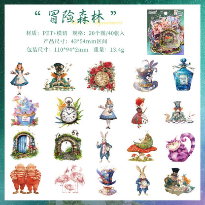 Stickers fantastic journey-40 pzas