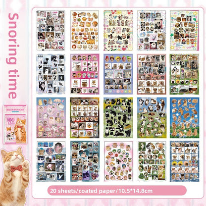 Block de stickers kitty-20 hojas