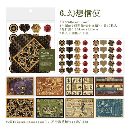 Pack de 40 mini sobres + 40 stickers