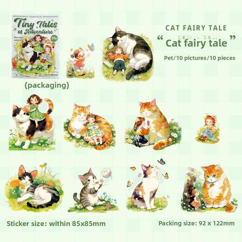 Stickers tiny tales-10 pzas