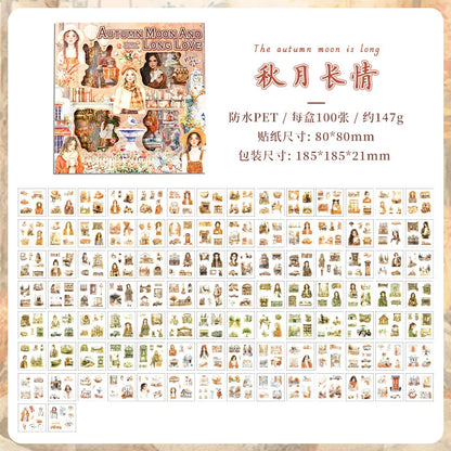 Box de stickers seasons-100 hojas