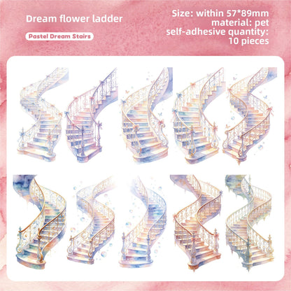 Stickers escaleras-10 pzas