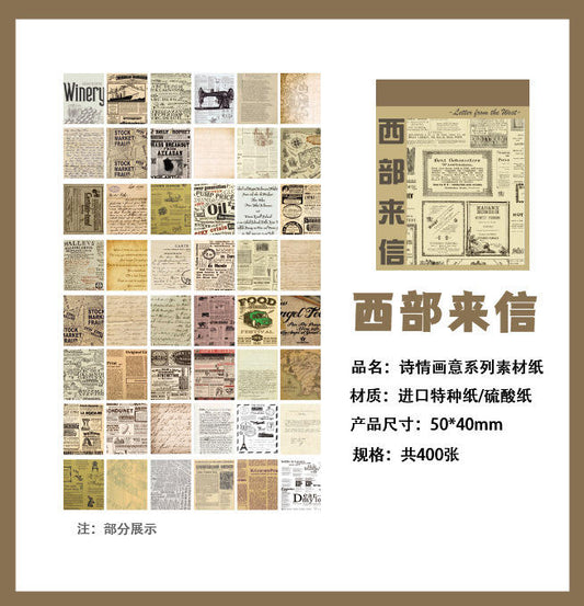 Mini librito vintage-400 hojas