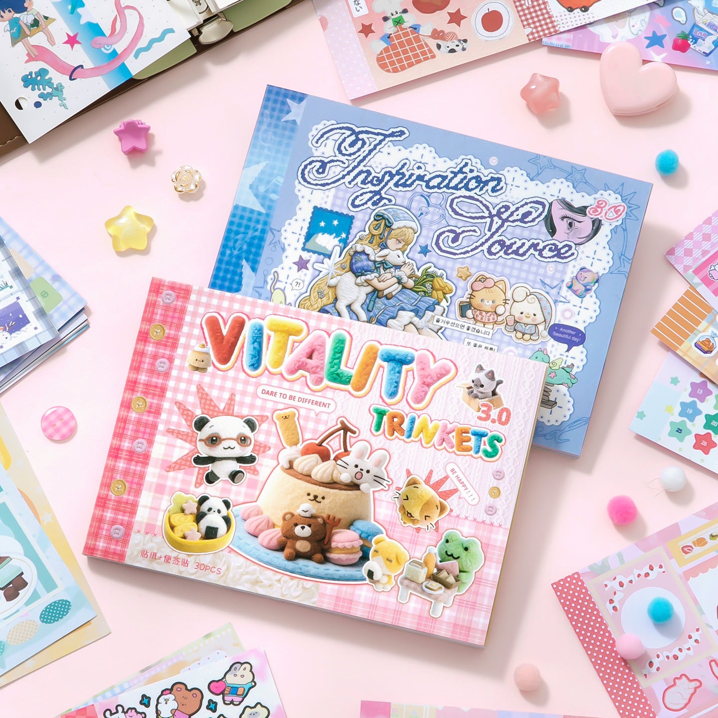 Libro de stickers estilo japones inspiration vitality-30 hojas