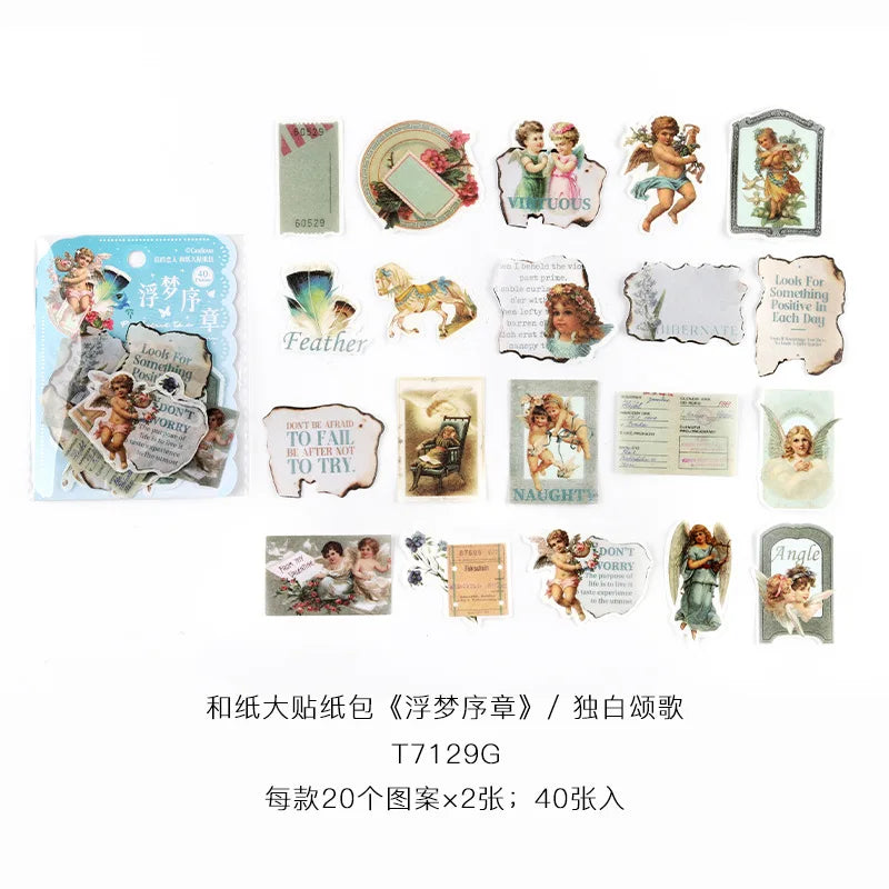 Stickers washi dreams-40 pzas