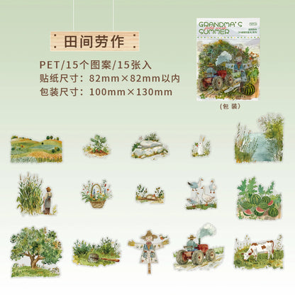 Stickers Grandma´s Summer-15 pzas