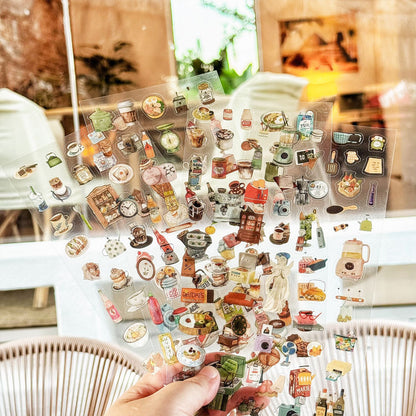 Stickers objetos cotidianos-4 pzas