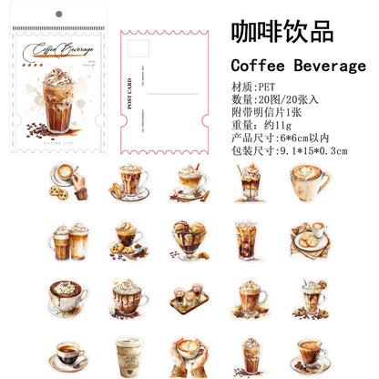 Stickers series coffee-20 pzas