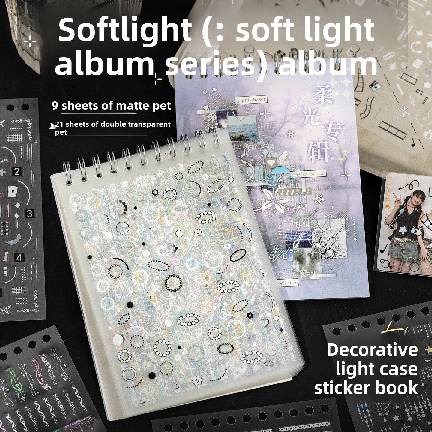 Block de stickers Light chaser-30 hojas