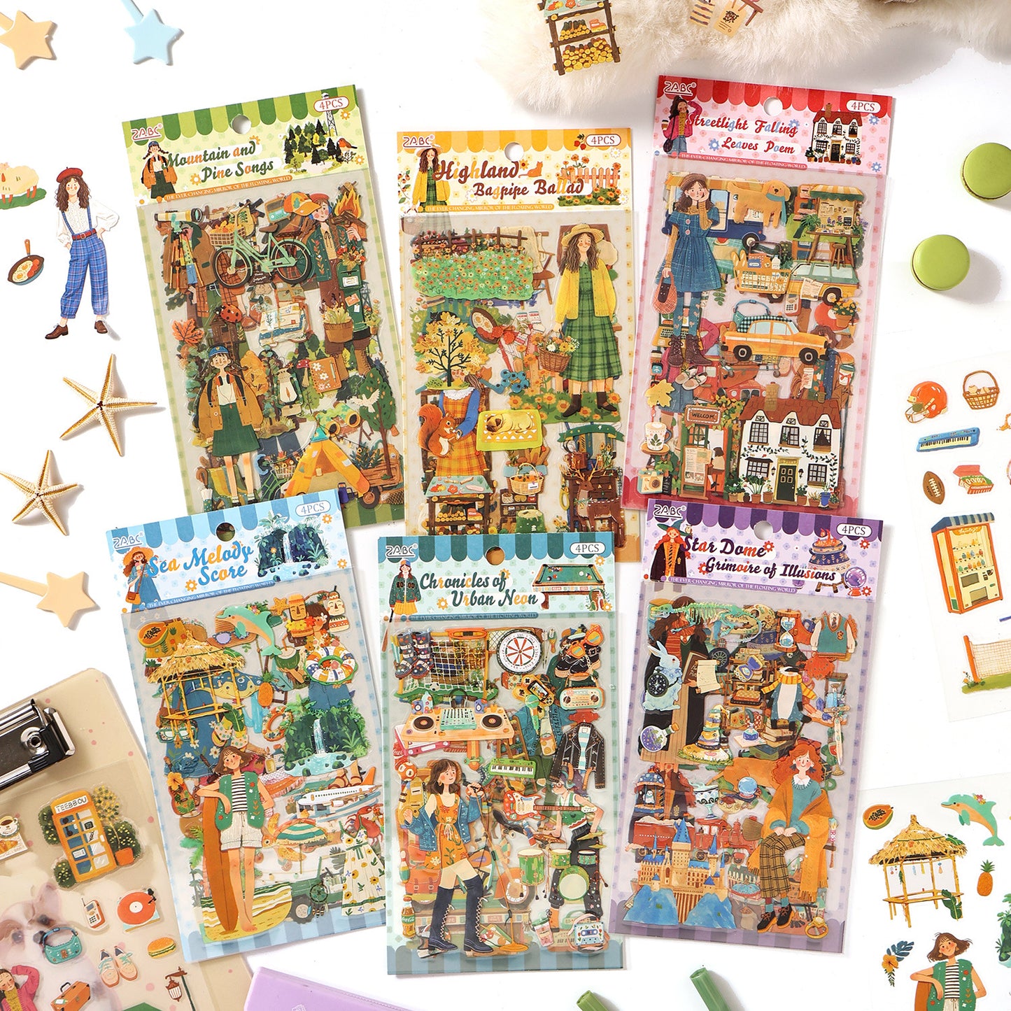 Stickers vacation-4 planchas