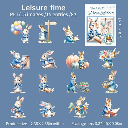 Stickers Peter Rabbit-15 pzas