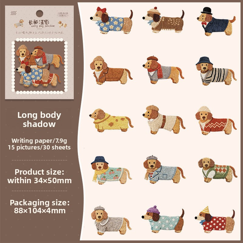 Stickers animales de cartonaje-30 pzas