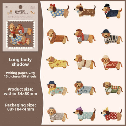 Stickers animales de cartonaje-30 pzas