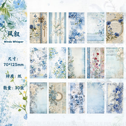 Block de papeles morning flowers-30 pzas
