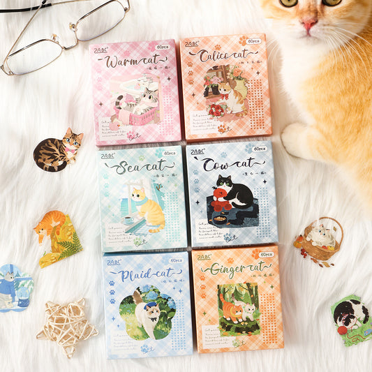 Caja de stickers kitty XL-60 pzas