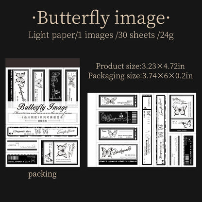 Notepads vintage precortados-30 hojas