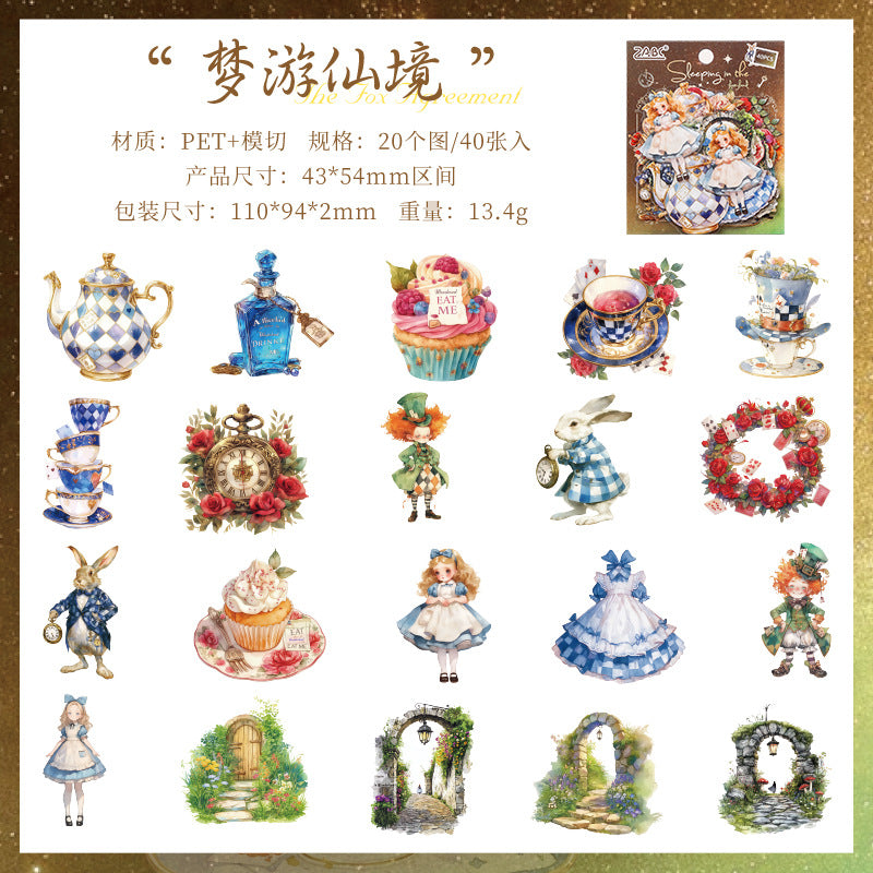 Stickers fantastic journey-40 pzas