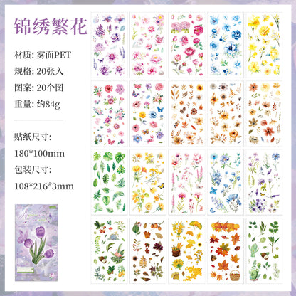 Block de stickers pet appreciating nature-20 hojas