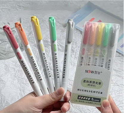 Resaltadores highlighter-5 pzas