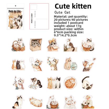 Stickers pets in life-40 pzas