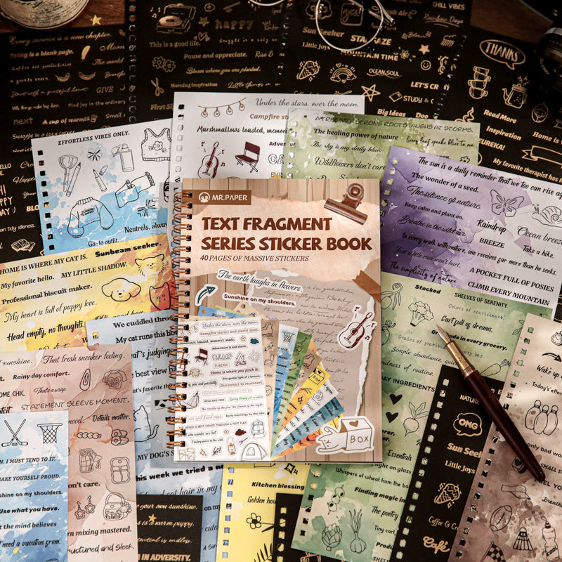 Libro stickers frases-24 hojas