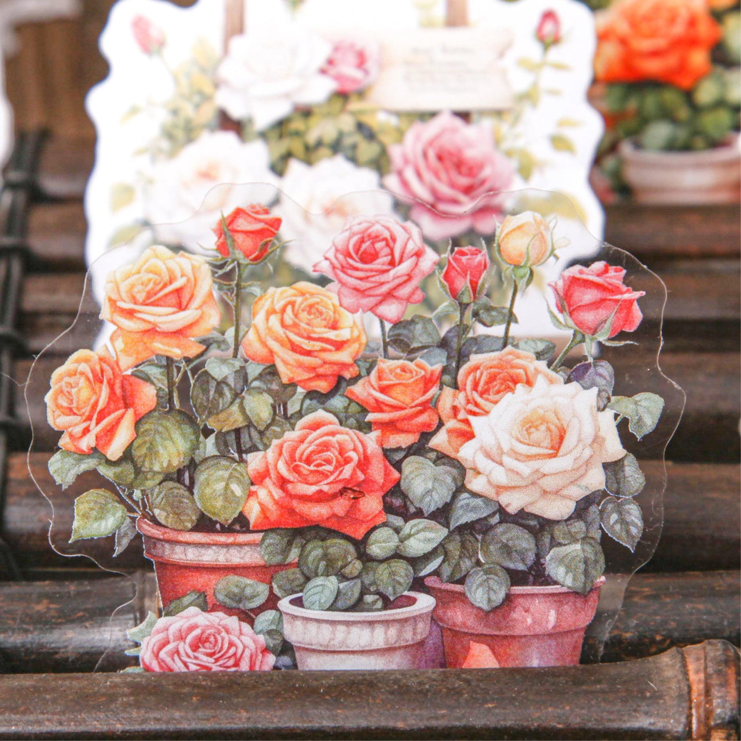 Stickers florales rose manor-20 pzas