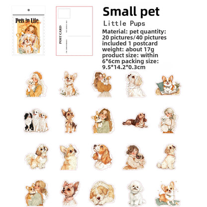 Stickers pets in life-40 pzas