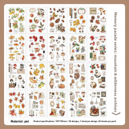 Libro stickers memory parade-20 hojas