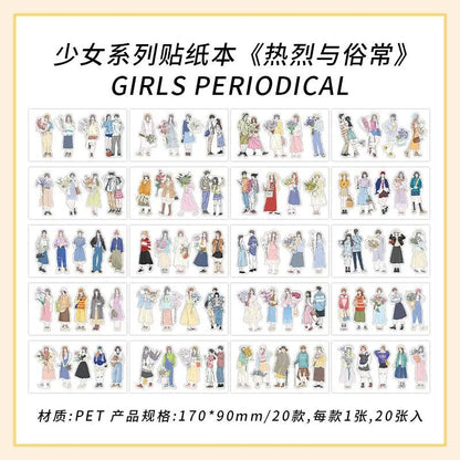 Libro de stickers girls-20 hojas