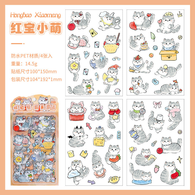 Stickers gatitos cute-4 planchas